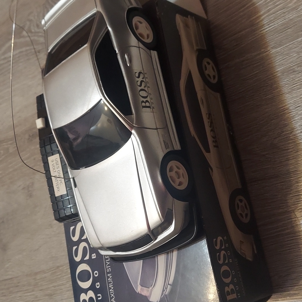 90s nostalgic fashion meets fun! Hugo boss remote control car. In original box.